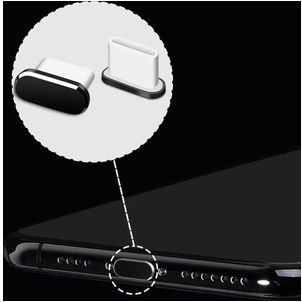 Mobigear Essentials Aluminium Anti-stofplug - USB-C - Zwart (2-Pack)