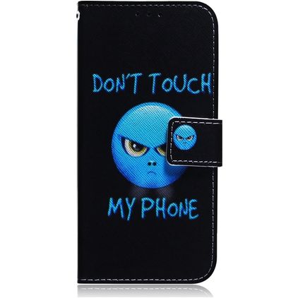 Mobigear Design Samsung Galaxy A71 Hoesje Bookcase Portemonnee - Do Not Touch