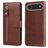 Mobigear Zipper iPhone Air Hoesje Bookcase Portemonnee - Bruin