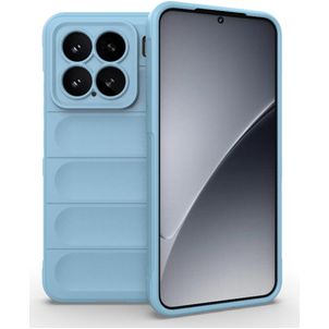 Mobigear Bumpy Xiaomi 15 Hoesje Flexibel TPU Backcover - Blauw