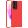 Mobigear Colors Samsung Galaxy A73 Hoesje Flexibel TPU Backcover - Rood