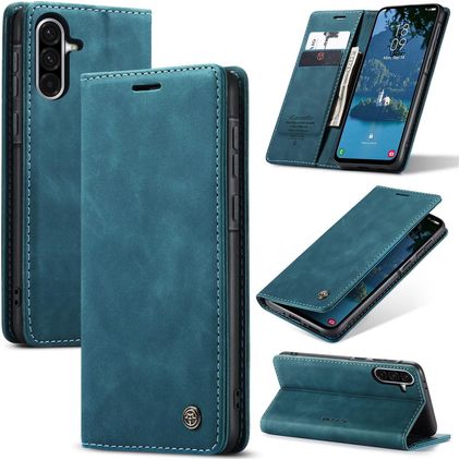 CaseMe 013 Samsung Galaxy A56 Hoesje Bookcase Portemonnee - Blauw