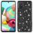 Mobigear Glitter Samsung Galaxy A51 Hoesje Hardcase Backcover - Zwart