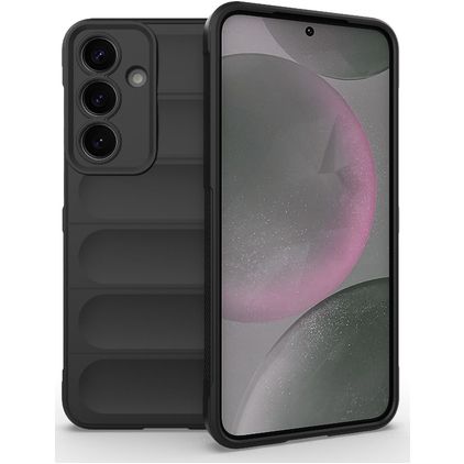 Mobigear Bumpy Samsung Galaxy S25 Plus Hoesje Flexibel TPU Backcover - Zwart