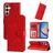 Mobigear Sunflower Samsung Galaxy A35 Hoesje Bookcase Portemonnee - Rood