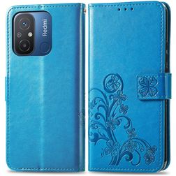 Mobigear Clover Xiaomi Redmi 12C Hoesje Bookcase Portemonnee - Blauw