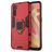Mobigear Armor Ring OPPO A91 Hoesje Hardcase Backcover Shockproof met Ringhouder - Rood