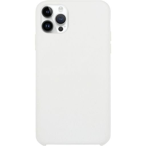 Mobigear Rubber Touch iPhone 15 Pro Max Siliconen Hoesje Backcover - Wit