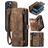 Caseme 008 iPhone 12 Pro Max Hoesje Uitneembare 2in1 Bookcase Portemonnee - Bruin