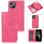 Mobigear Wallet iPhone 13 Mini Hoesje Uitneembare 2in1 Bookcase Portemonnee - Magenta