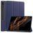 Mobigear Tri-Fold Gel Samsung Galaxy Tab S9 Ultra Hoes TPU,Kunstleer Bookcase + Stylus Houder - Donkerblauw