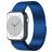 Mobigear London Stalen Apple Watch Bandje Magneetsluiting - 42/41/40/38 mm - Blauw