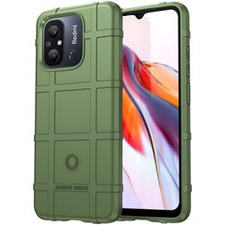 Mobigear Rugged Shield Xiaomi Redmi 12C Hoesje Flexibel TPU Backcover Shockproof - Groen