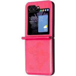Mobigear Butterfly Samsung Galaxy Z Flip 6 Hoesje Backcover - Roze