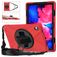 Mobigear SureGrip XGuard Lenovo Tab P11 Gen 1 Hoes Hard Kunststof,Siliconen Backcover + Schouderband + Standaard - Rood