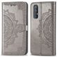 Mobigear Mandala OPPO Reno 3 Pro Hoesje Bookcase Portemonnee - Grijs
