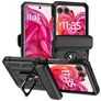 Mobigear Armor Ring Motorola Razr 50 Hoesje Hardcase Backcover Shockproof met Ringhouder - Zwart