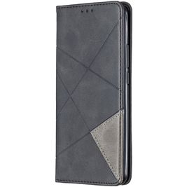 Mobigear Rhombus Slim Xiaomi Redmi 9 Hoesje Bookcase - Zwart