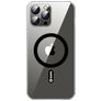 Valenta Doorzichtig iPhone 13 Pro MagSafe Hoesje Gehard Glas Backcover - Transparant