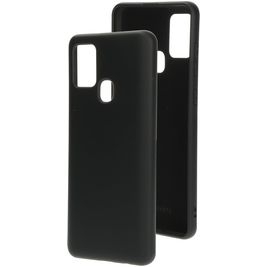 Mobiparts Samsung Galaxy A21s Siliconen Hoesje Backcover - Zwart