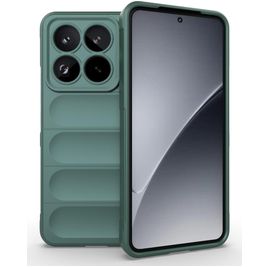 Mobigear Bumpy Xiaomi 15 Pro Hoesje Flexibel TPU Backcover - Groen