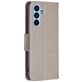 Mobigear Butterfly Samsung Galaxy A54 Hoesje Bookcase Portemonnee - Grijs