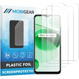 Mobigear Realme C35 Screenprotector Folie - Case Friendly (3-Pack)