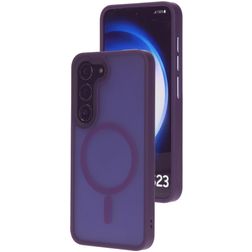 Mobiparts Hardcover Samsung Galaxy S23 MagSafe Hoesje Hardcase Backcover - Satin Purple