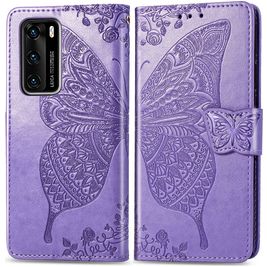 Mobigear Butterfly Huawei P40 Hoesje Bookcase Portemonnee - Paars