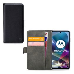 Mobilize Classic Gelly Wallet Motorola Moto G200 5G Hoesje Bookcase Portemonnee - Zwart