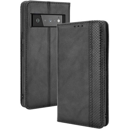 Mobigear Sensation Google Pixel 6 Pro Hoesje Bookcase Portemonnee - Zwart