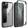 Valenta Full Cover iPhone 11 Hoesje Gehard Glas Backcover Shockproof - Zwart