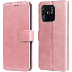 Mobigear Wallet Xiaomi Redmi 10C Hoesje Bookcase Portemonnee - Roségoud