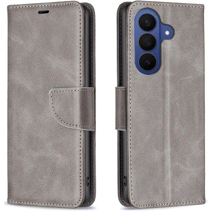 Mobigear Excellent Samsung Galaxy S26 FE Hoesje Bookcase Portemonnee - Grijs