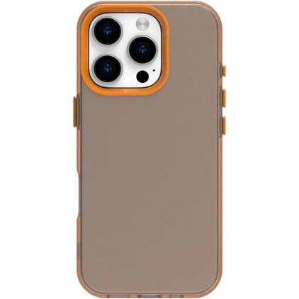 Mobigear Crystal iPhone 16 Pro Max Hoesje Hardcase Backcover - Oranje