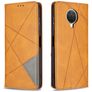 Mobigear Rhombus Slim Nokia G20 Hoesje Bookcase - Cognac