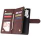 Mobigear Zipper Samsung Galaxy A71 Hoesje Bookcase Portemonnee - Bruin