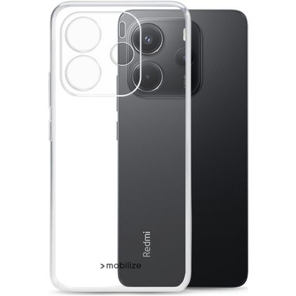 Mobilize Gelly Doorzichtig Xiaomi Redmi Note 14 Hoesje Flexibel TPU Backcover - Transparant