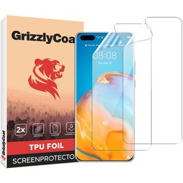 GrizzlyCoat Huawei P40 Pro Hydrogel TPU Screenprotector - Case Friendly + Installatie Frame (2-Pack)