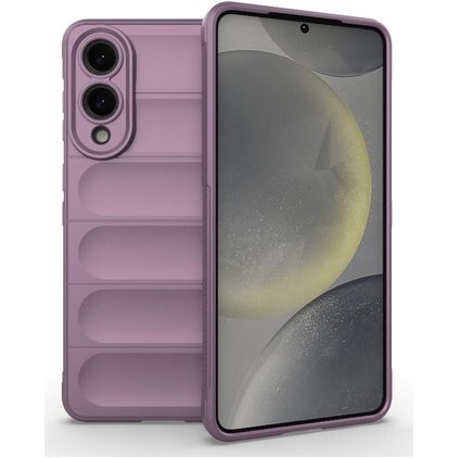 Mobigear Bumpy Samsung Galaxy S25 Edge Hoesje Flexibel TPU Backcover - Paars
