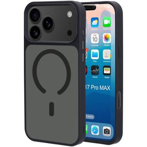 Mobiparts Hardcover iPhone 17 Pro Max MagSafe Hoesje Hardcase Backcover - Satin Black