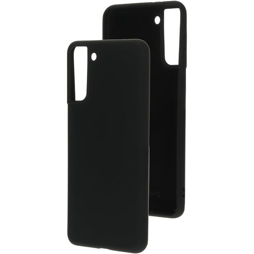 Mobiparts Samsung Galaxy S21 Plus Siliconen Hoesje Backcover - Zwart