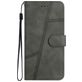 Mobigear Stitch iPhone 17 Pro Max Hoesje Bookcase Portemonnee - Grijs