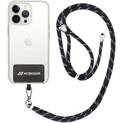 Mobigear Lanyard Universeel Telefoonkoord Verstelbaar - Zwart / Goud