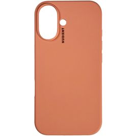 Nudient Base iPhone 16 Plus Siliconen Hoesje Backcover - Peach Orange