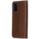 Mobigear Zipper Samsung Galaxy S20 Hoesje Bookcase Portemonnee - Bruin