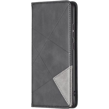 Mobigear Rhombus Slim Xiaomi 12 Hoesje Bookcase - Zwart