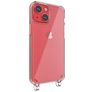 Mobigear Mix & Match Doorzichtig iPhone 13 Mini Flexibel TPU Hoesje met koord - Transparant