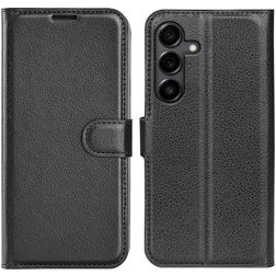 Mobigear Classic Samsung Galaxy S25 FE Hoesje Bookcase Portemonnee - Zwart