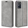Mobigear Retro Slim OPPO A96 Hoesje Bookcase Portemonnee - Grijs